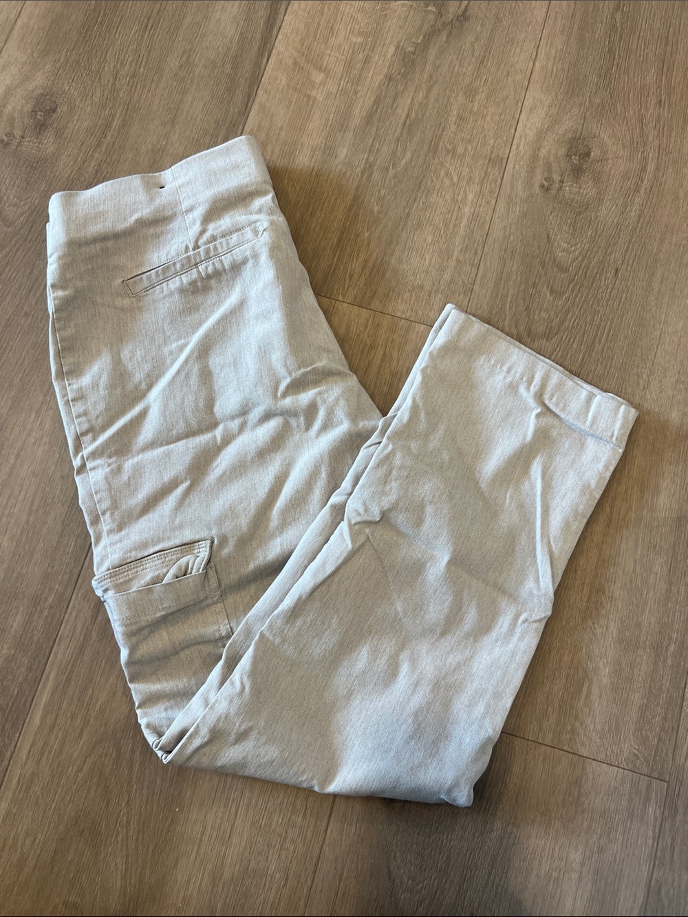 Maurices Straight Leg Pants in Light Gray